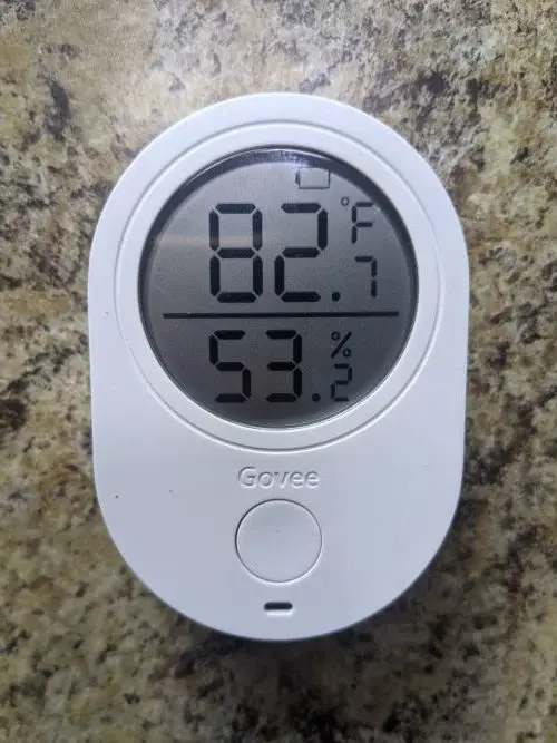 Govee RV temperature monitor