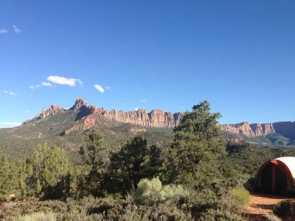 free camping near Zion National Park