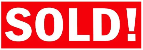 Red SOLD sign