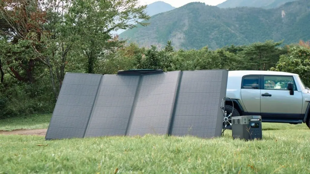 RV solar power set up from EcoFlow