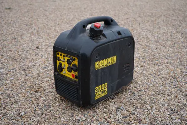 Portable generator from Champion 2000 watts that we use instead of our camper generator at times. 